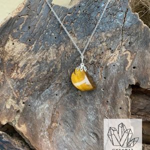 Tigers eye Silver Necklace